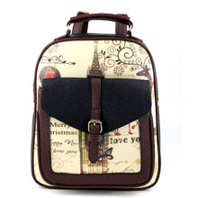 Women Backpack Belfry Printing Leather backpack For Girl Bag School Backpacks Bag Mochila ILML