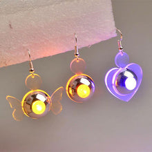Super Nice Light Up Jewelry LED Butterfly Shape Earring Ear Stud Dance Party ILML