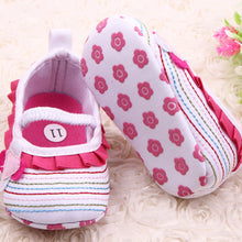 Sweet born Baby Girls Flower Ruffled Shoes Toddler Soft Bottom Kids Crib 0-12M First Walkers  ILML