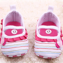 Sweet born Baby Girls Flower Ruffled Shoes Toddler Soft Bottom Kids Crib 0-12M First Walkers  ILML