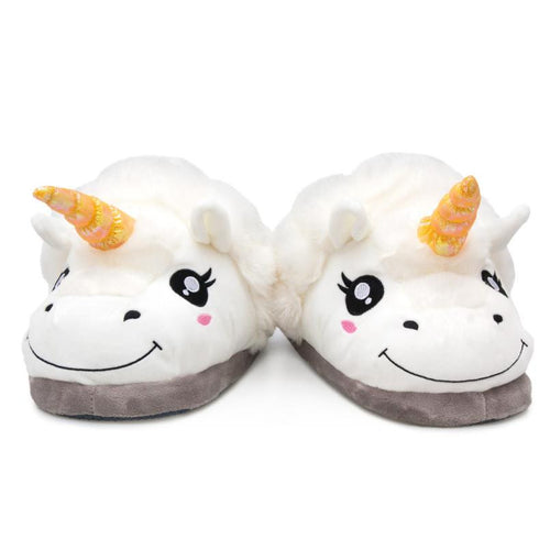 Sweet Plush Cartoon Creative Men Women Slippers House Shoes Anti-skid Soft Warmer Indoor Slippers Free Size  ILML