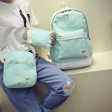 Three bag Backpack Shoulder bag purse Women backpack Dot Printing for girls Satchel Bag school backpacks ILML