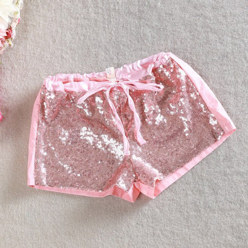 Toddler 2-6 Y Kids Girl Sequins Shorts Short Pants Tie Bow Elastic Waist Trousers PY1 ILML
