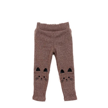 Toddler Baby Girls Skinny Pants Cute Cat Printed StretchyKids Warm Leggings Capris Trousers ILML