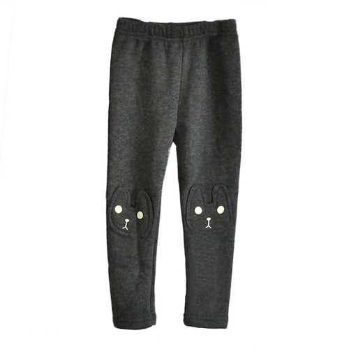 Toddler Child Cozy Animal Printed Leggings Girls Pants Baby Fleece Trousers PY5 ILML