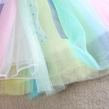 Toddler Kids Girls Rainbow Dress Princess One Piece Gauze Dress Tutu Dress 1-5T PY1 ILML