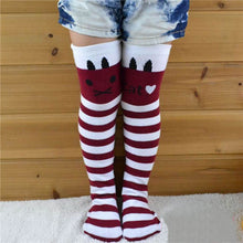 Toddlers Kids Girls Knee High Socks School Cotton Tights Striped Stockings for Girls 1-8Years ILML