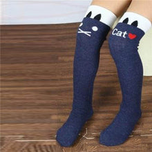 Toddlers Kids Girls Knee High Socks School Cotton Tights Striped Stockings for Girls 1-8Years ILML
