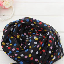 Toddlers Kids Girls Scarf Voile Dots Scarves Shawls Wrap Candy Neckerchief ILML