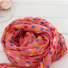 Toddlers Kids Girls Scarf Voile Dots Scarves Shawls Wrap Candy Neckerchief ILML