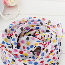 Toddlers Kids Girls Scarf Voile Dots Scarves Shawls Wrap Candy Neckerchief ILML