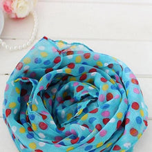 Toddlers Kids Girls Scarf Voile Dots Scarves Shawls Wrap Candy Neckerchief ILML