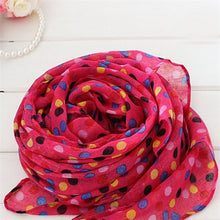 Toddlers Kids Girls Scarf Voile Dots Scarves Shawls Wrap Candy Neckerchief ILML