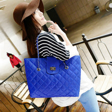 Trend Women's hbags Leather Link Chain Shoulder Diagonal Delicate Large-capacity Bag bolsa feminina ILML