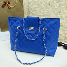 Trend Women's hbags Leather Link Chain Shoulder Diagonal Delicate Large-capacity Bag bolsa feminina ILML