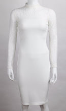 Turtleneck Long Sleeve Lace Party Dresidi Sexy Club Bandage Bodycon Dress Women Elastic Work Pencil Dresses ILML