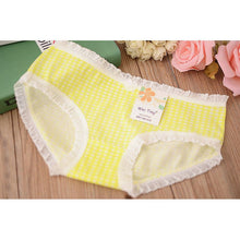 Underwear Women Cotton Panties 10 Color Cute Lady Sexy Plaid Underwear Comfortable Lingerie Girl Briefs PY3 ILML