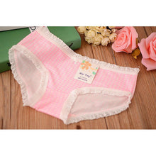 Underwear Women Cotton Panties 10 Color Cute Lady Sexy Plaid Underwear Comfortable Lingerie Girl Briefs PY3 ILML