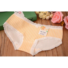 Underwear Women Cotton Panties 10 Color Cute Lady Sexy Plaid Underwear Comfortable Lingerie Girl Briefs PY3 ILML