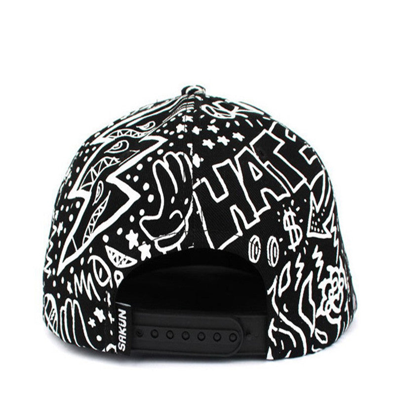Adult Vintage Men Women Cap Baseball Caps hat Hip-Hop Flat Bill Hat Hippie Eye Hiphop Adjustable Cap ILML