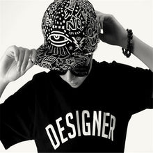 Adult Vintage Men Women Cap Baseball Caps hat Hip-Hop Flat Bill Hat Hippie Eye Hiphop Adjustable Cap ILML