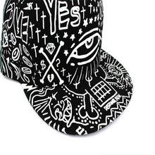 Adult Vintage Men Women Cap Baseball Caps hat Hip-Hop Flat Bill Hat Hippie Eye Hiphop Adjustable Cap ILML