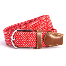 Unisex Canvas Woven Leather Pin Webbing Metal Buckle Elastic Waist Belt Men Women Waistband ILML