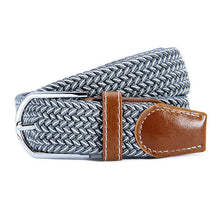 Unisex Canvas Woven Leather Pin Webbing Metal Buckle Elastic Waist Belt Men Women Waistband ILML