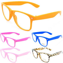 Unisex Eyewear Frames Clear Lens Nerd Glasses Square Frame Men's Women's Trendy Accessories ILML