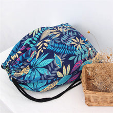 Leaves Women Men Backpack Printing Canvas Cat Backpacks for girls Drawstring School Femmes Mulheres Bag  ILML