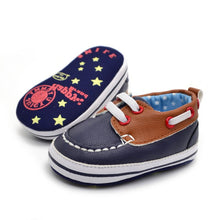 Unisex PU leather jacket casual Round Toe Soft Leather shoes ILML