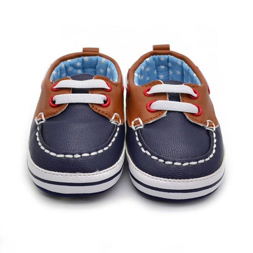 Unisex PU leather jacket casual Round Toe Soft Leather shoes ILML