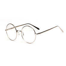 Unisex Women Men Designer Retro Metal Frame Round Glasses Clear Lens Nerd Eyewear 6 Colors ILML