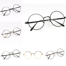 Unisex Women Men Designer Retro Metal Frame Round Glasses Clear Lens Nerd Eyewear 6 Colors ILML