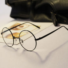 Unisex Women Men Designer Retro Metal Frame Round Glasses Clear Lens Nerd Eyewear 6 Colors ILML