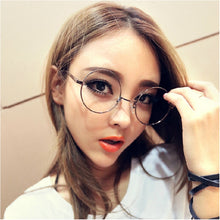 Unisex Women Men Designer Retro Metal Frame Round Glasses Clear Lens Nerd Eyewear 6 Colors ILML