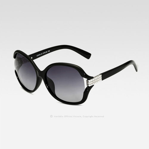 Veithdia Brand Vintage Women Large Sun Glasses Polarized Diamond Ladies Designer Sunglasses Outdoor Goggles Lunette De oleil ILML
