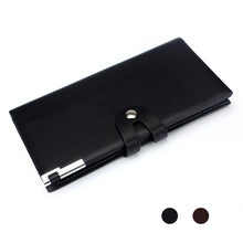 Very Stylish Super Men Long Section Button Bifold Business Leather Wallet Card Coin Wallet Purse ILML