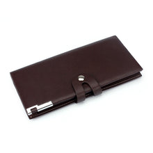 Very Stylish Super Men Long Section Button Bifold Business Leather Wallet Card Coin Wallet Purse ILML