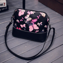 Vintage Butterfly Flower women's hbags Printing Shoulder Bag Leather Purse Satchel Clutch Tote Messenger Ladies Bag designer ILML