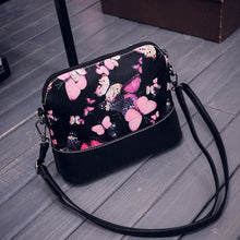 Vintage Butterfly Flower women's hbags Printing Shoulder Bag Leather Purse Satchel Clutch Tote Messenger Ladies Bag designer ILML
