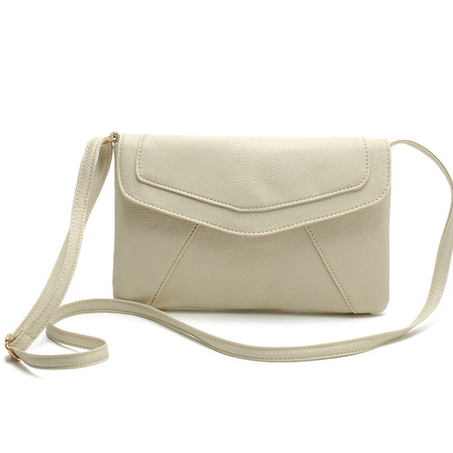 Vintage Casual Small Women Crossbody Bags Girl Leather Messenger Bag Retro Envelope Bag Hbag Purse Sling Shoulder Bag Thin ILML