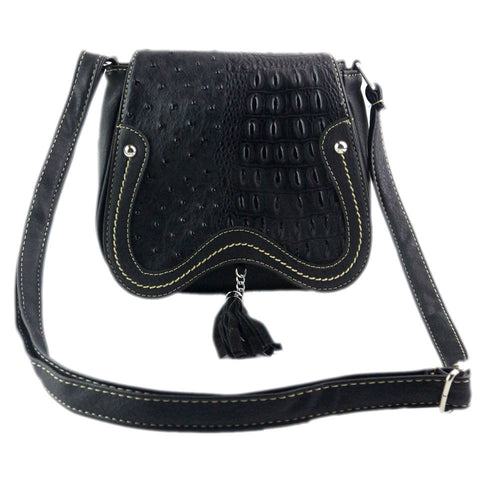 Vintage Tasselwomen bag Rivet Hollow Out leather women messenger bags luxury crossbody Shoulder Bag women's hbags ILML