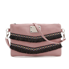 Vintage Women Messenger Bags National style Tassel PU leather Crossbody Shoulder Bags Hbags Purse Clutch Bag Women's Bolsas ILML