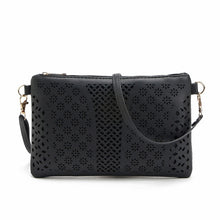 Vintage Women Messenger Bags PU Hollow Out Crossbody Bags Shoulder Purse Casual Hbags Clutch Bolsas satchels ILML