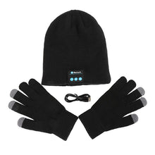 Warm Soft Smart Headset Bluetooth Wireless Beanies Hats  Gloves Set for Women Men Unisex Caps Headphone Speaker ILML