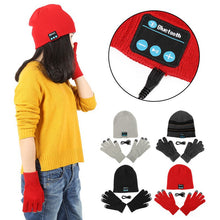 Warm Soft Smart Headset Bluetooth Wireless Beanies Hats  Gloves Set for Women Men Unisex Caps Headphone Speaker ILML