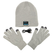 Warm Soft Smart Headset Bluetooth Wireless Beanies Hats  Gloves Set for Women Men Unisex Caps Headphone Speaker ILML