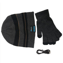 Warm Soft Smart Headset Bluetooth Wireless Beanies Hats  Gloves Set for Women Men Unisex Caps Headphone Speaker ILML