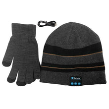 Warm Soft Smart Headset Bluetooth Wireless Beanies Hats  Gloves Set for Women Men Unisex Caps Headphone Speaker ILML